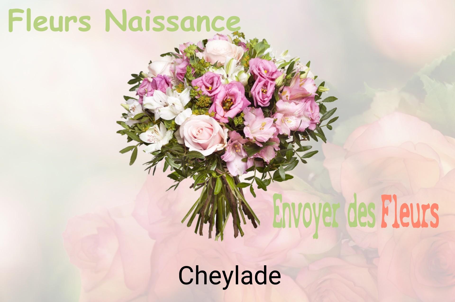 Bouquet de fleurs de naissance livré à Cheylade